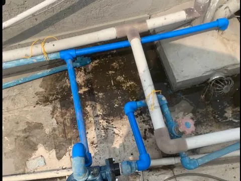 Hệ thống đường nước và máy bơm